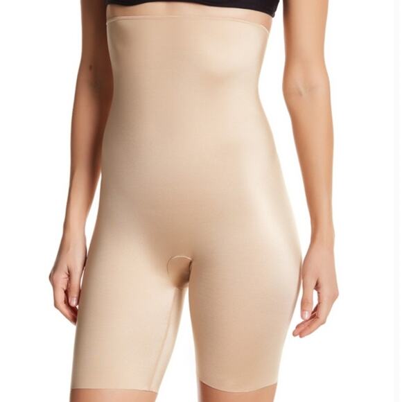 SPANX Simplicity Nude Hi Waist Shaper Shorts Women's Medium NWT Slimming Basics - Picture 7 of 7